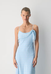 Cannelle Dress - VILLA BLUE/LIGHT BIRCH
