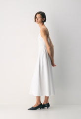 Technique Poplin Cami Dress - BRIGHT WHITE