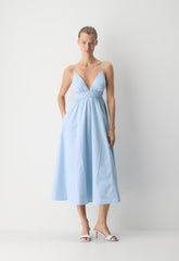 Encourage Poplin Cami Dress - MTCHLL STRP CF B/B WH