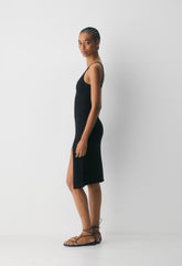 Evie Midi Dress - BLACK