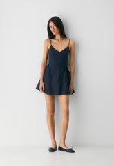Technique Linen Mini Dress - ADMIRAL