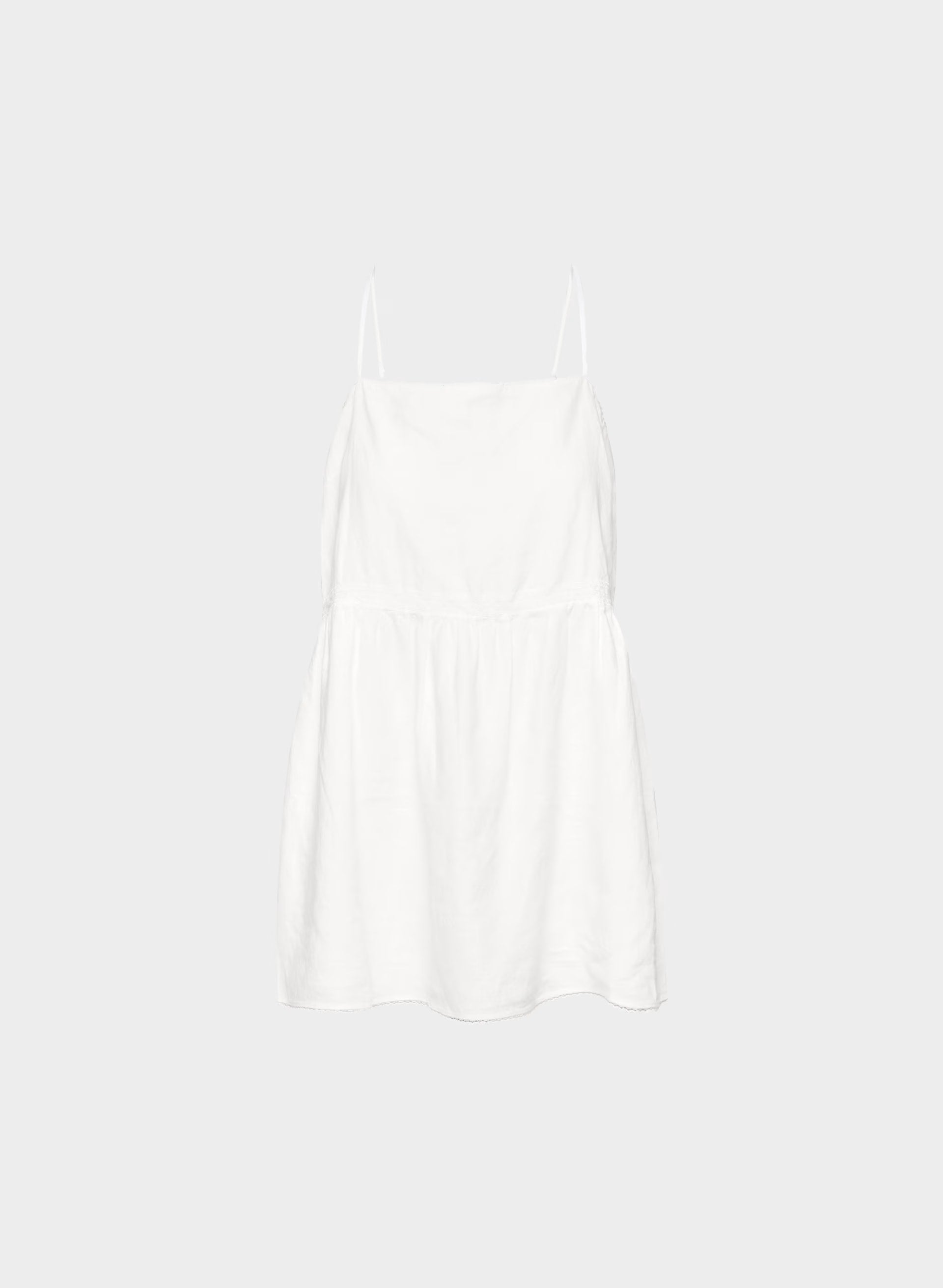 Duras Linen Dress - WHITE