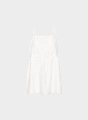Duras Linen Dress - WHITE