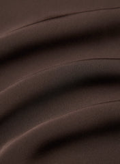 Duskfall Satin Dress - RICH MOCHA BROWN/BLACK