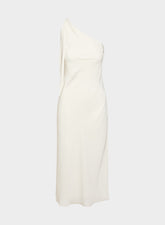 Champagne Satin Dress - LIGHT BIRCH