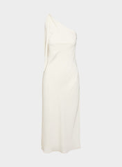 Champagne Satin Dress - LIGHT BIRCH