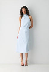 Central Halter Dress - MIDDAY BLUE