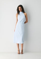 Central Halter Dress - MIDDAY BLUE