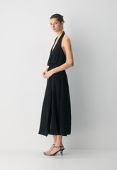 Skyward Halter Dress - BLACK
