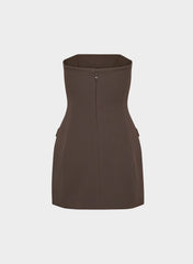 Figureknit™ Gigi Dress - RICH MOCHA BROWN