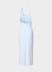 Smooth Matter™ Shadowplay Halter Dress - MIDY BLUE/GOLD