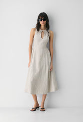Countess Linen Dress - UNDYED ECRU