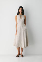 Countess Linen Dress - MTRPLS TAUP /RCH M BN