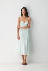Emberlyn Dress - PALE AGV GR /PALE YLW
