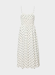 Typescript Cami Dress - LIGHT BIRCH/BLACK