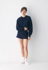 Cozy Sweatfleece Perfect Micro Short - ADMIRAL