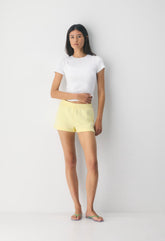 Cozy Sweatfleece Perfect Micro Short - LEMONADE