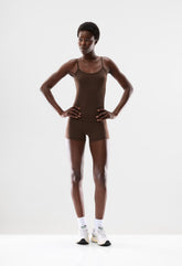 BUTTER Cheeky Hi-Rise 3" Short - RICH MOCHA BROWN