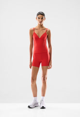 BUTTER Cheeky Hi-Rise 5" Short - CHERRYBOMB RED