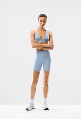 BUTTER Cheeky Hi-Rise 7" Short - RIPPLE BLUE