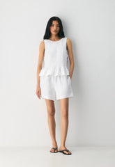The Lodge Short™ Mid-Thigh - CruiseLinen™ - WHITE