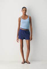 Cozy Sweatfleece Mega Hi-Rise Mini Short - HARBOUR NAVY