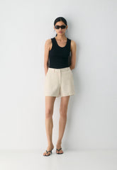 New Agency Mid-Thigh Short - PowerLinen™ - COOL BEIGE