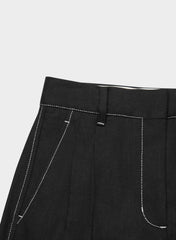 The Effortless Short™ Mini - PowerLinen™ - BLACK/LIGHT BIRCH