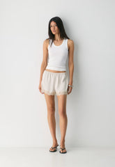 Whimsy Satin Short - MTRPLS TP/ SPRKNG CHMP