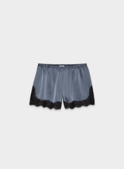 Whimsy Satin Short - VINTAGE NAVY/ BLACK