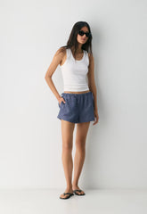 Artisan Short - CruiseLinen™ - SUSAN STRPE HRBR NV/W