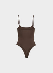 Original Contour Float Cami Bodysuit - RICH MOCHA BROWN