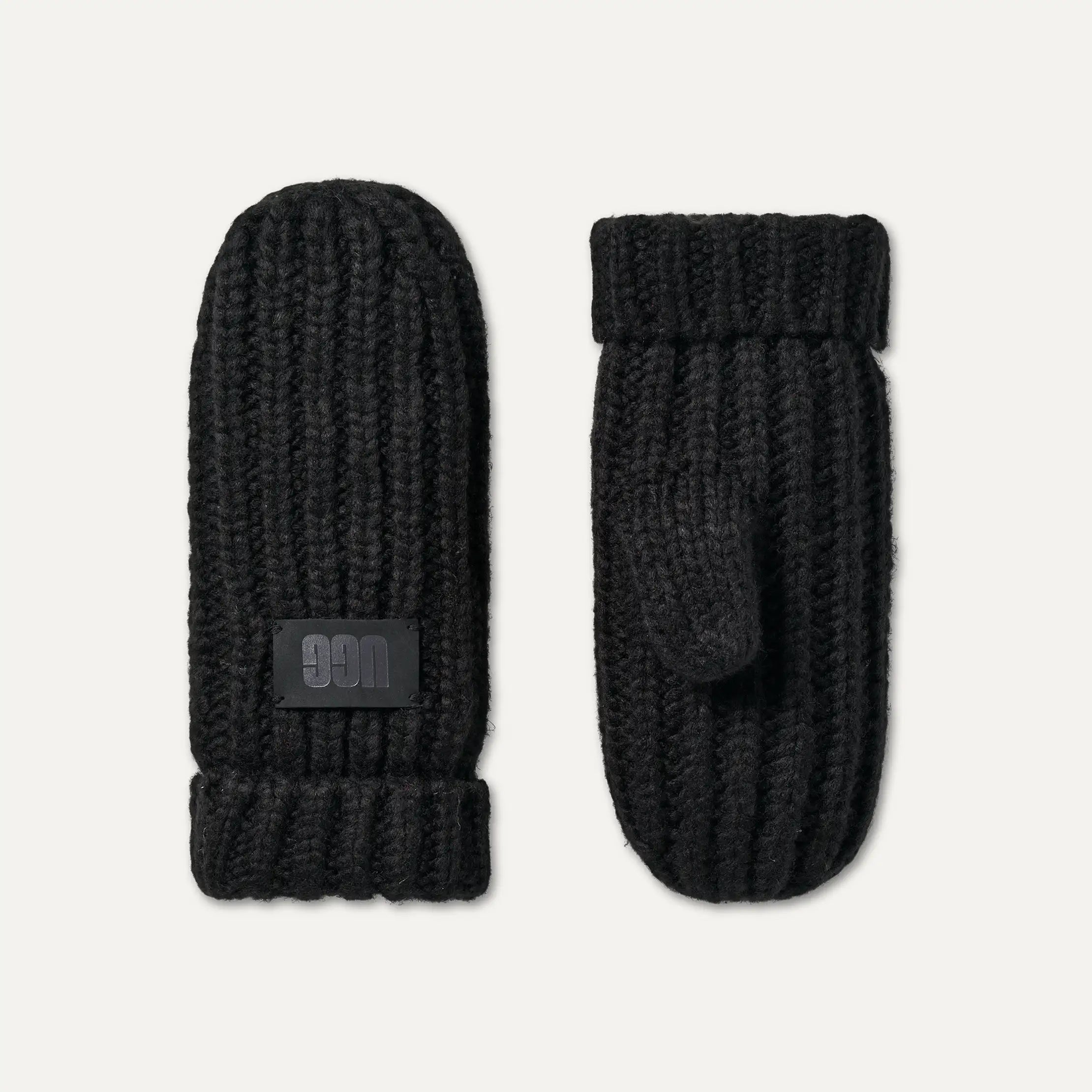 Kids' Chunky Mitten - BLACK
