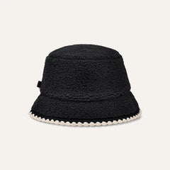 Women's UGGfluff Scalloped Hat - BLACK