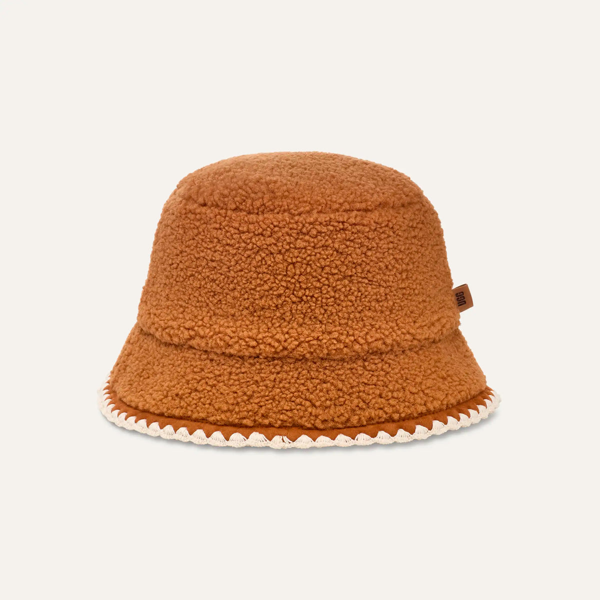 Women's UGGfluff Scalloped Hat - CHESTNUT