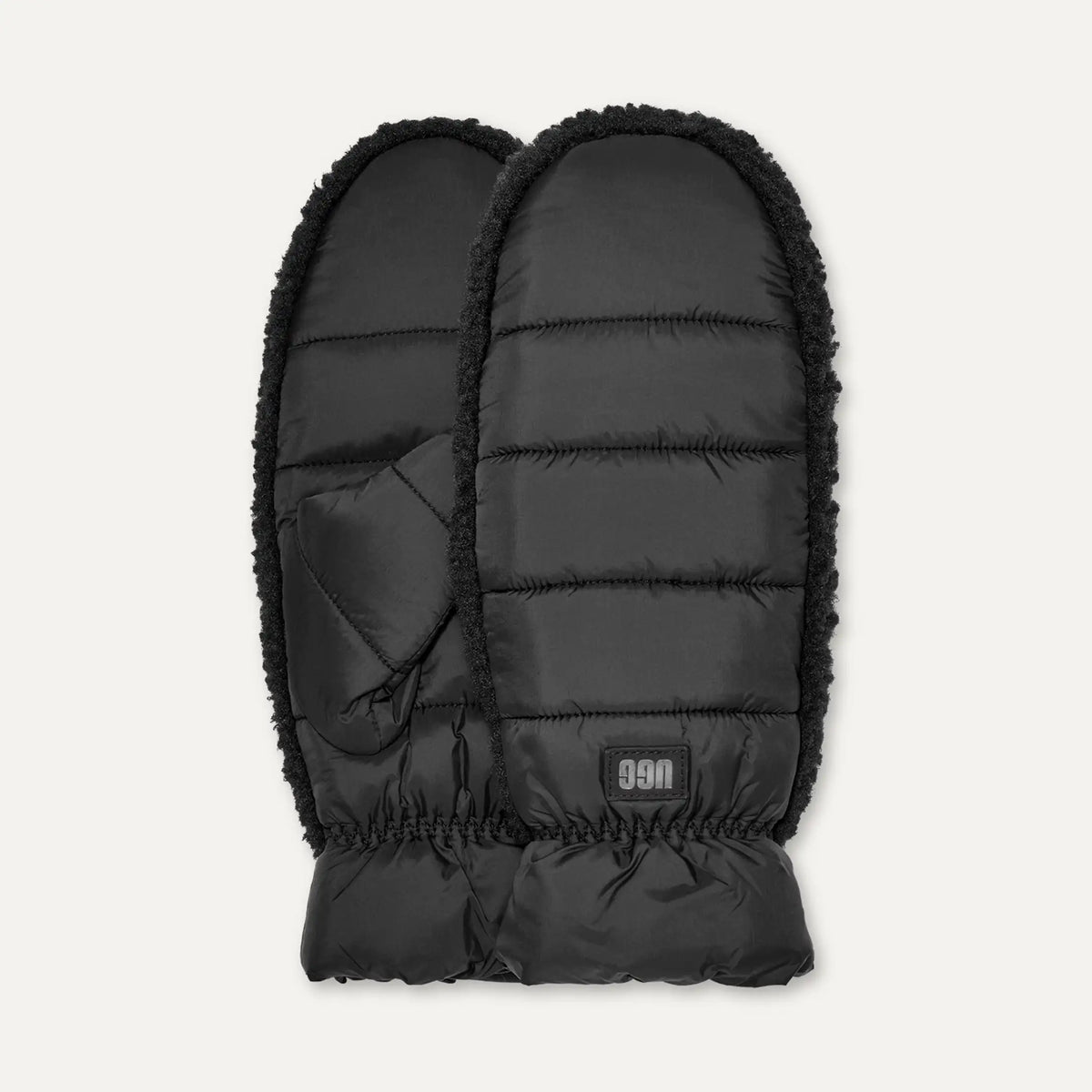 Women's AW UGGfluff Mitten - BLACK