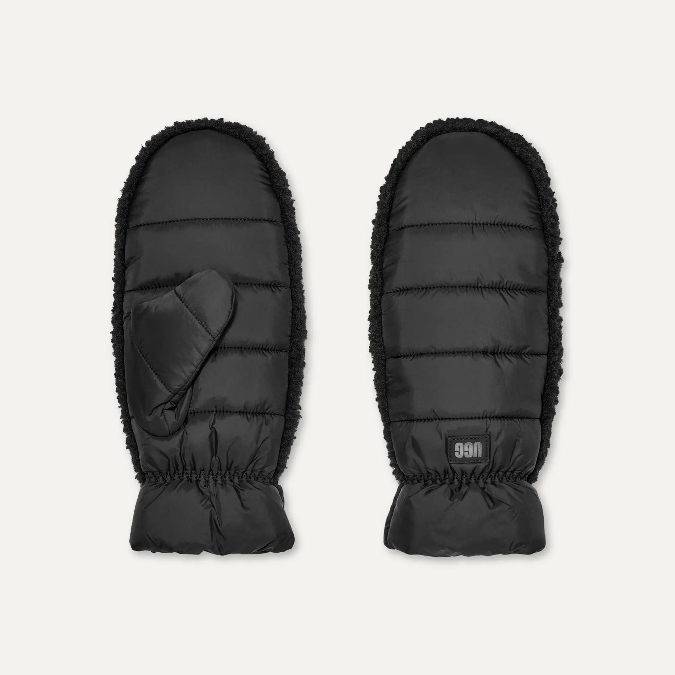 Women's AW UGGfluff Mitten - BLACK