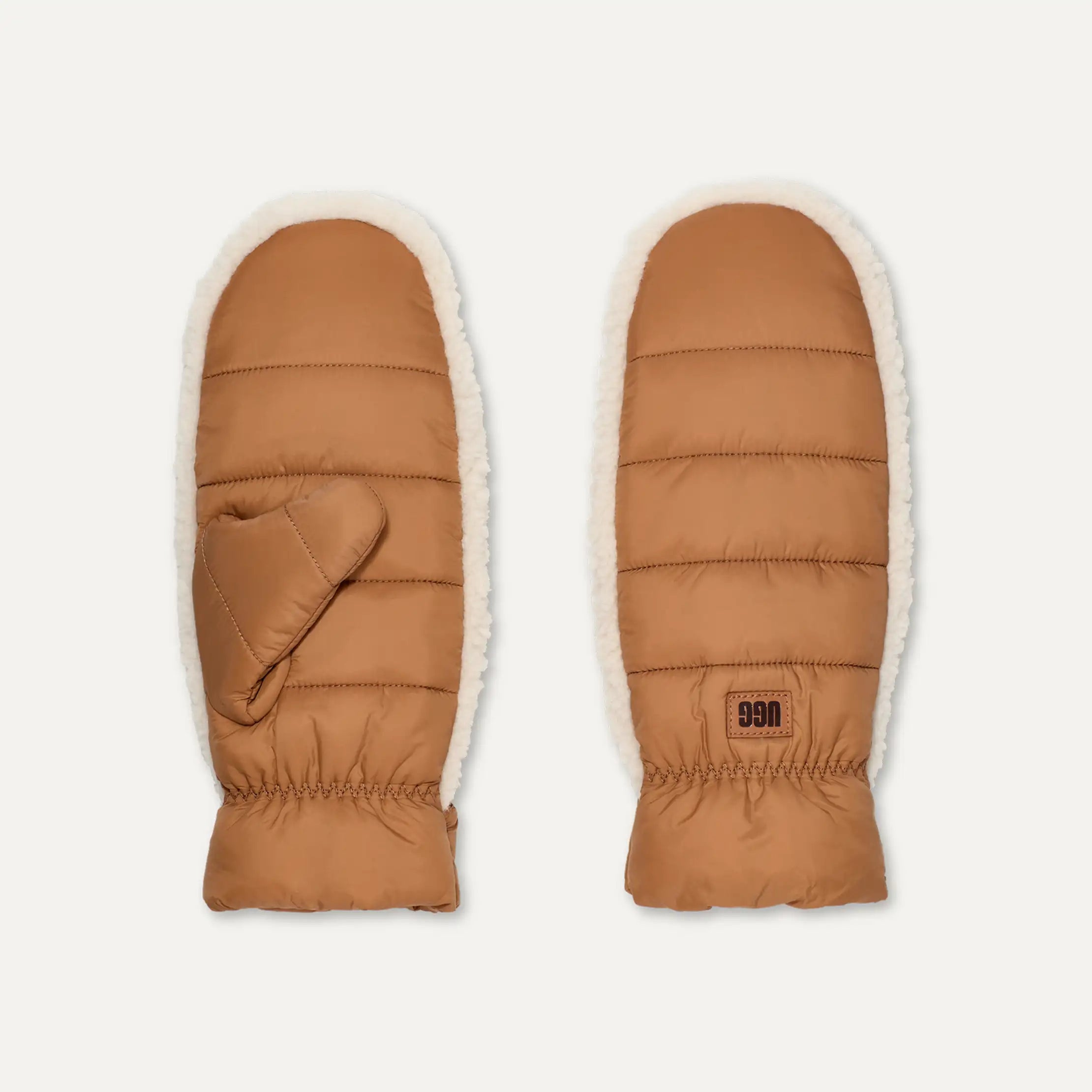 Women's AW UGGfluff Mitten - CHESTNUT