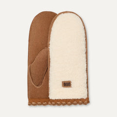 Women's UGGfluff Scalloped Mitten - NIMBUS