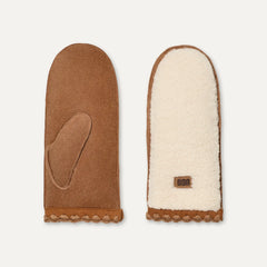 Women's UGGfluff Scalloped Mitten - NIMBUS