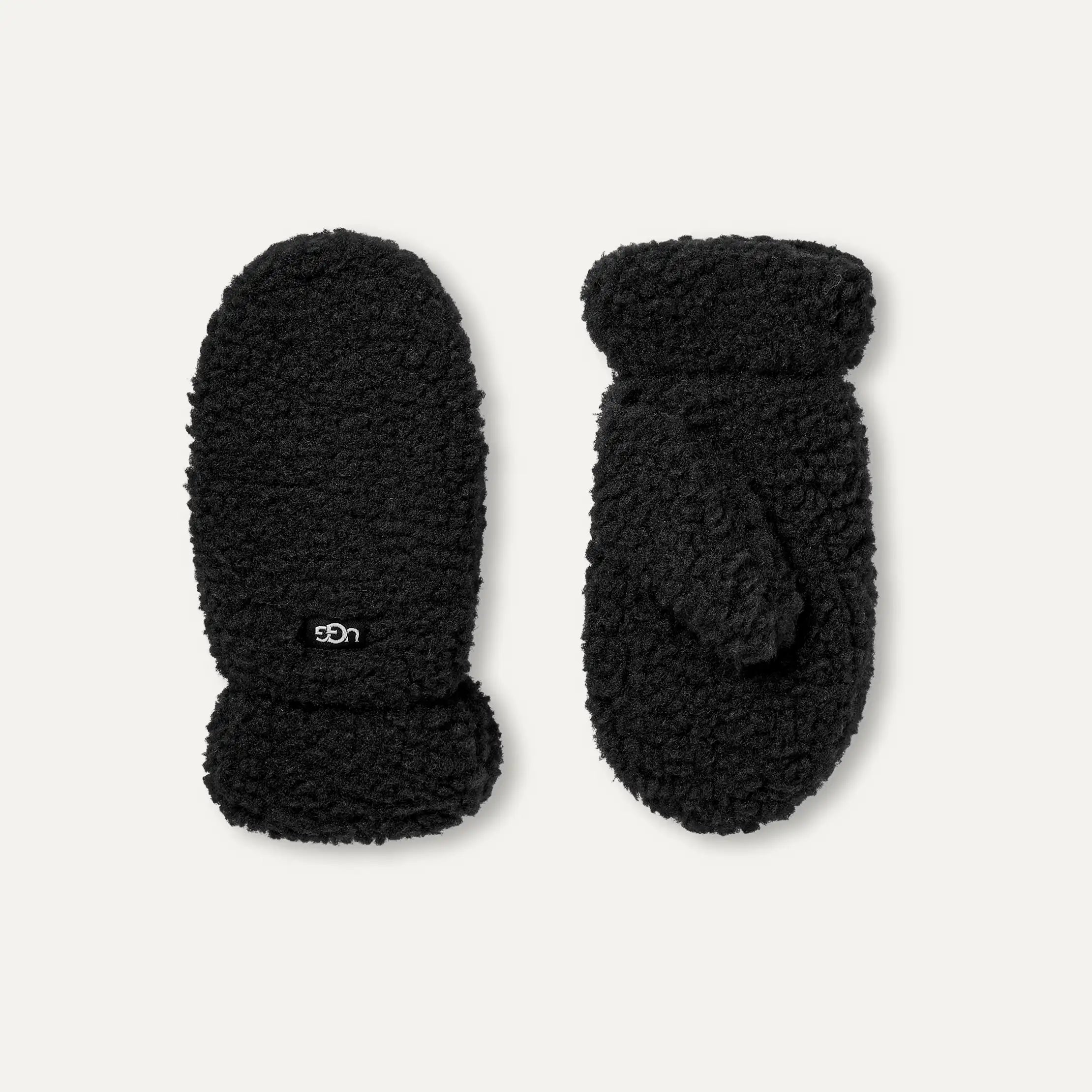Kids' UGGfluff Mitten - BLACK