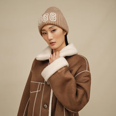 Women's Chunky Crafted Rib Beanie - WHITE PEPPER