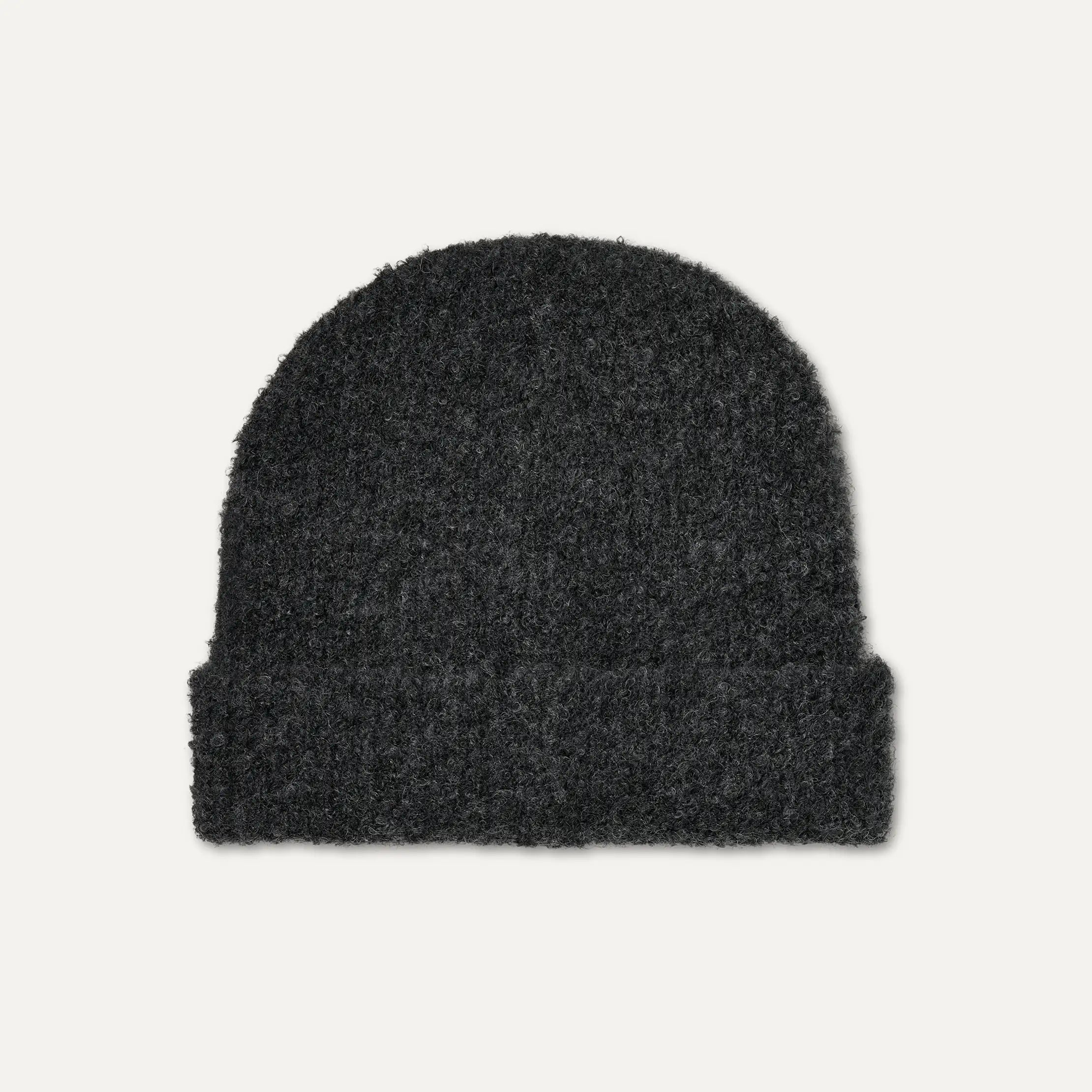 Men's Boucle Cuff Beanie - CHARCOAL HEATHER