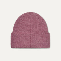 Women's Fuzzy UGG Logo Beanie - DUSTY ORCHID