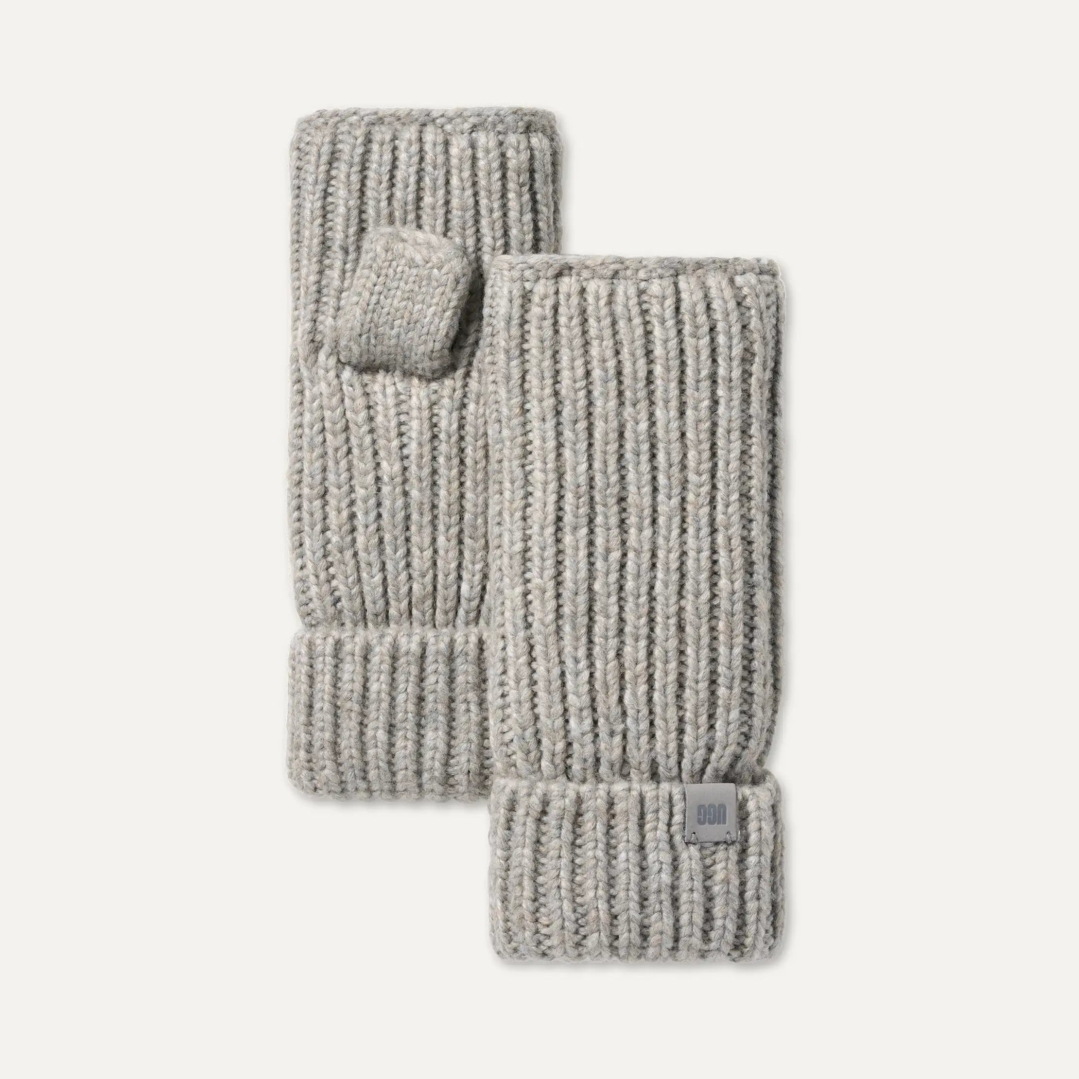 Women's Chunky Rib Fingerless Glove - COBBLE