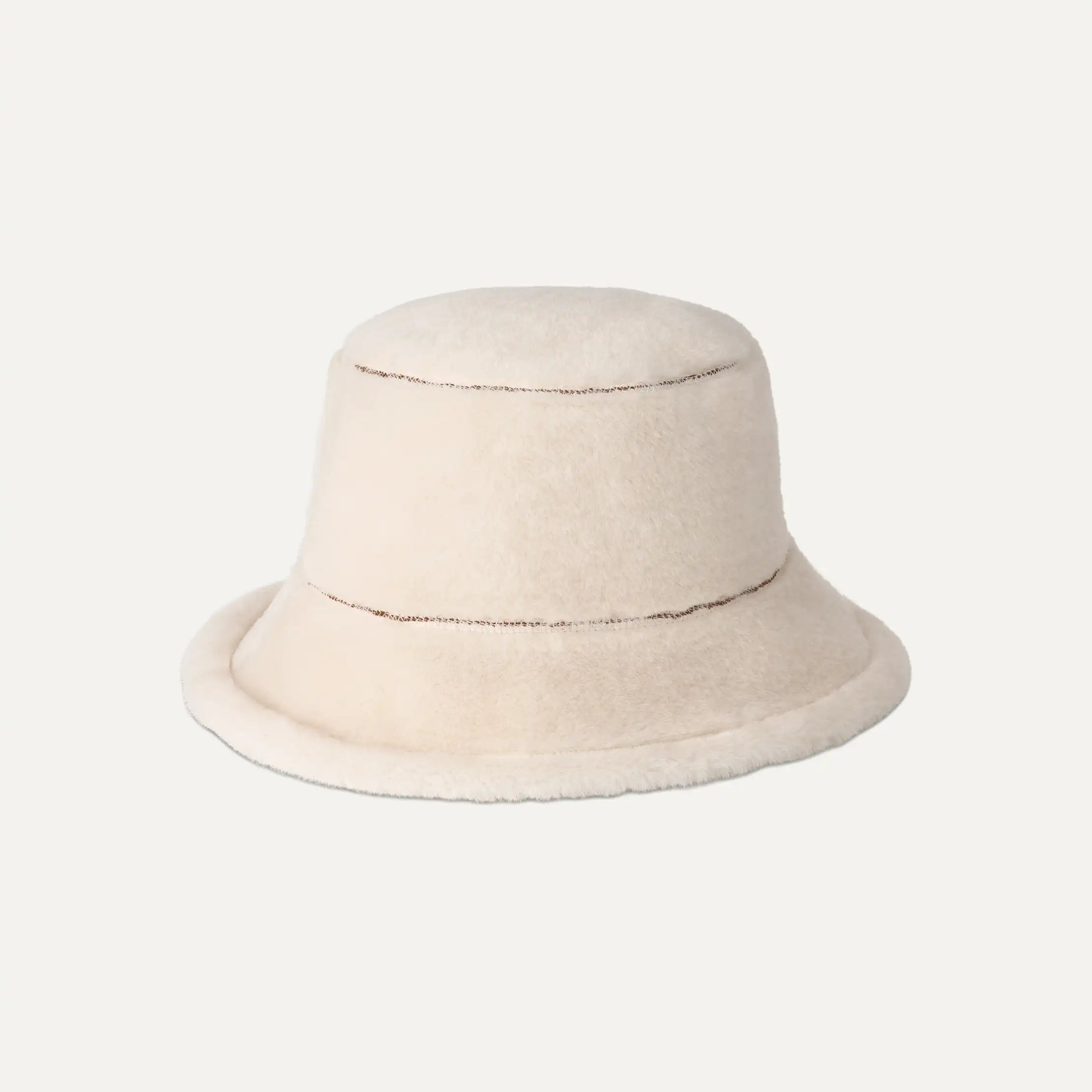 Women's Frankie Reversible Bucket Hat - DARK CHESTNUT / CREAM