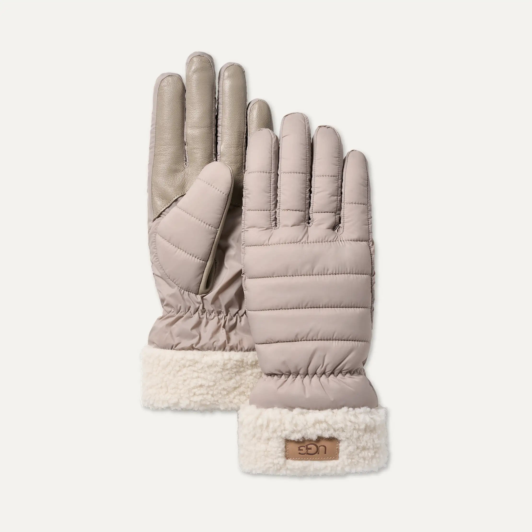 Women's AW UGGfluff Cuff Glove - OYSTER