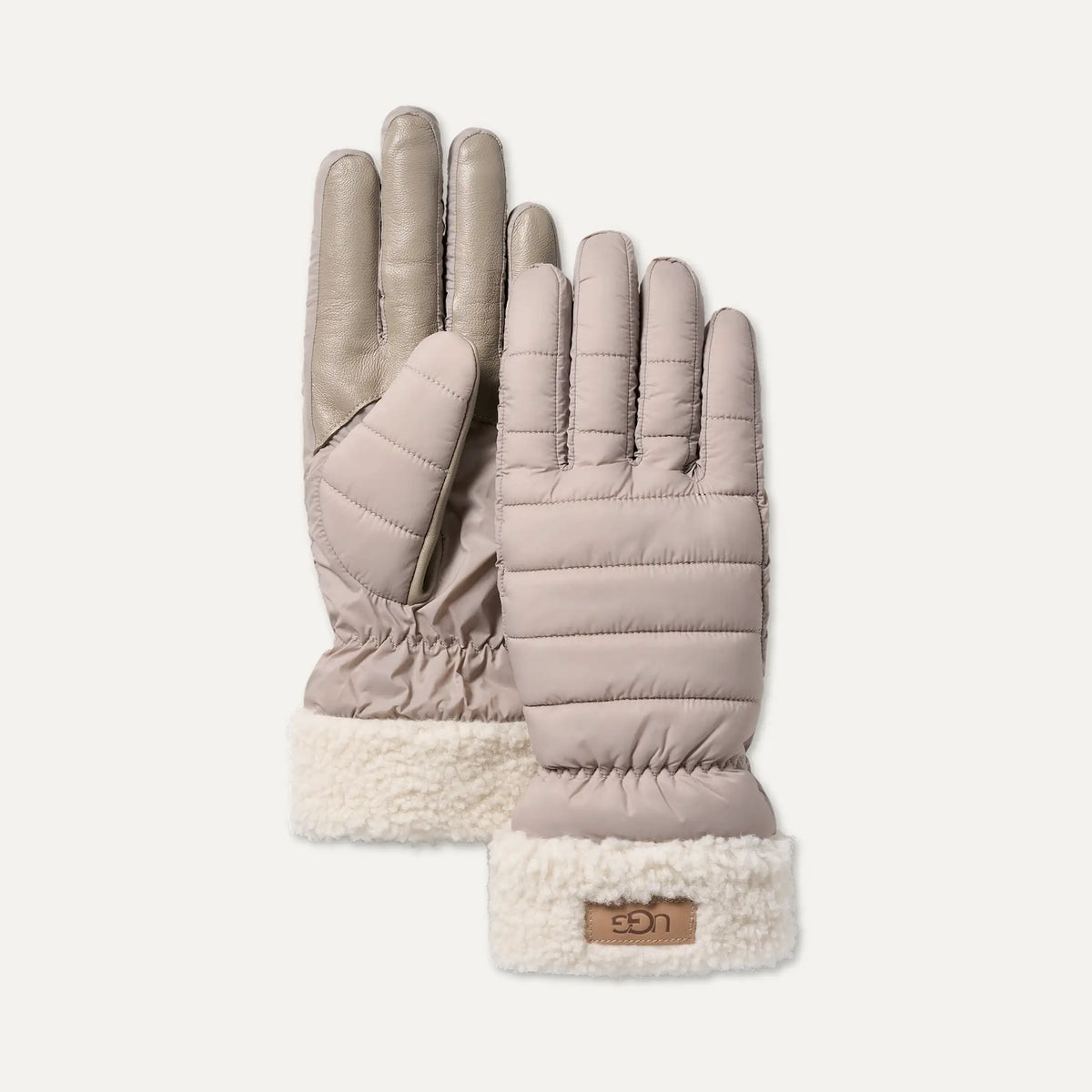 Women's AW UGGfluff Cuff Glove - OYSTER