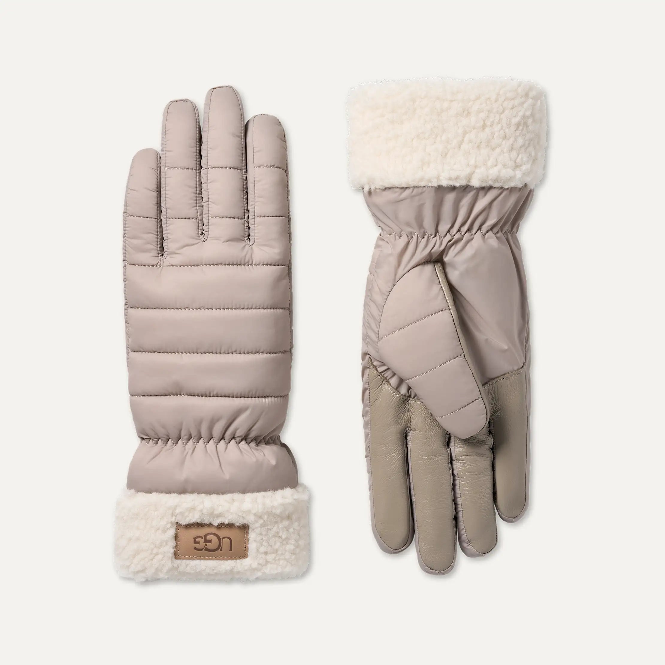 Women's AW UGGfluff Cuff Glove - OYSTER