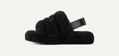 Kids' Fluff Yeah Slide - BLACK / DARK SHADOW